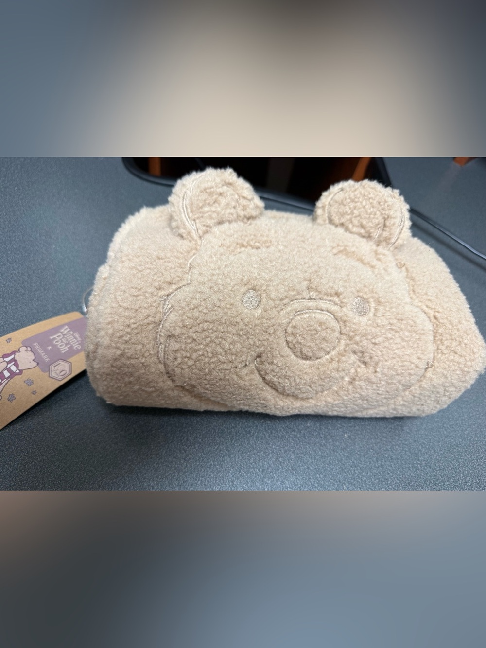 Primark x Disney Winnie the Pooh Plush Teddy Bear Sherpa Cosmetic Bag *NWT